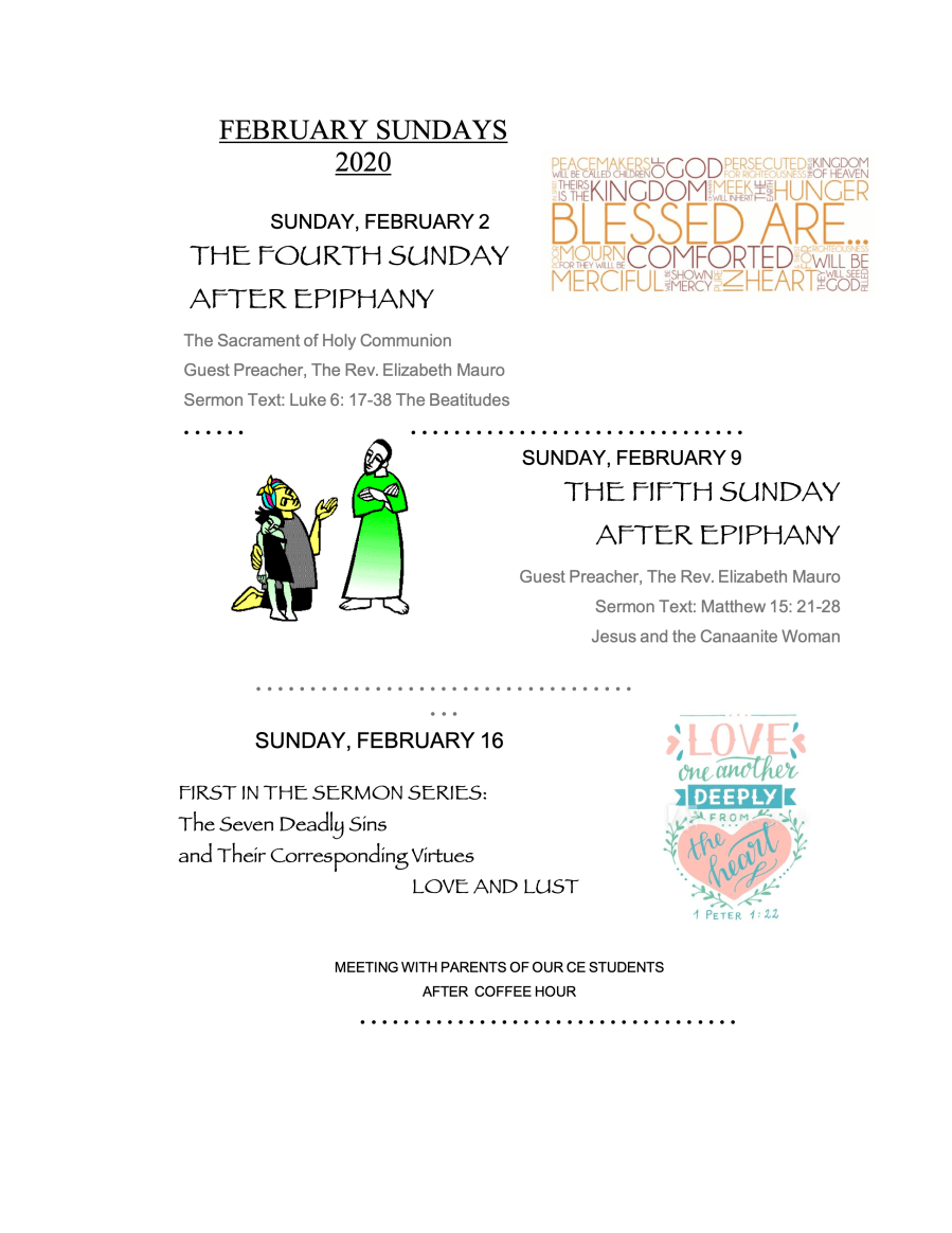 February 2020 Newsletter